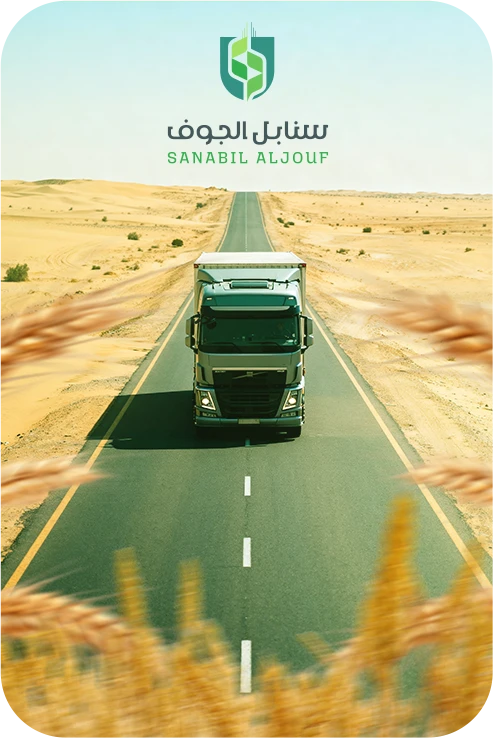 Truck on the road